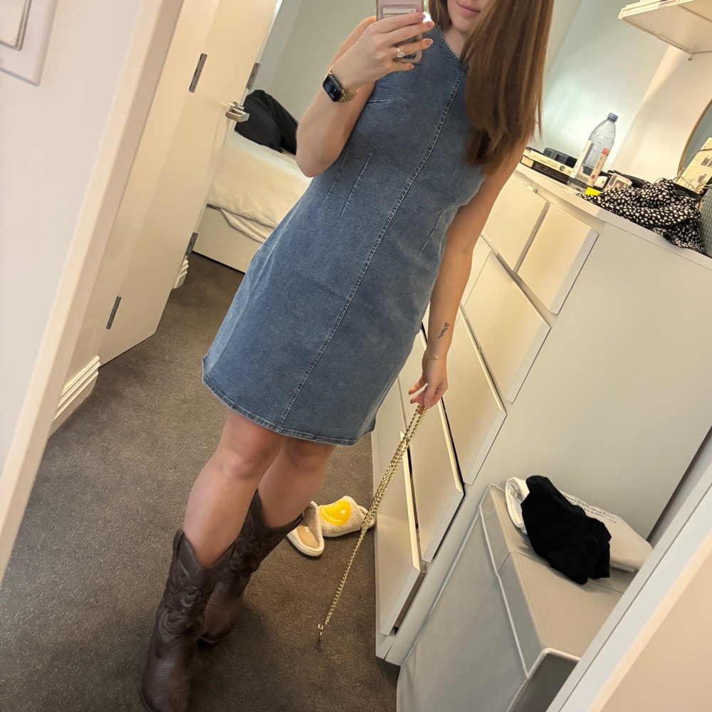 Habitual brand mini denim dress size medium